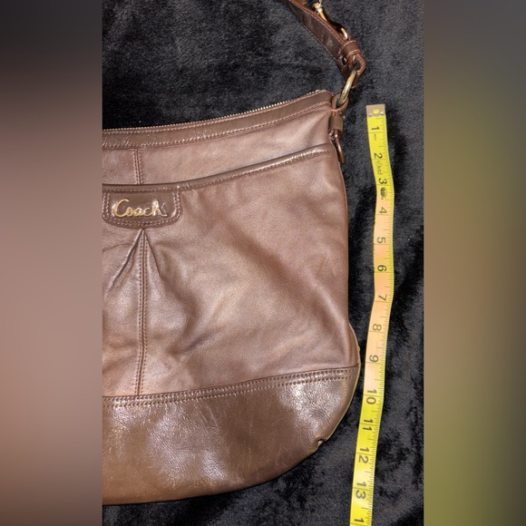 Coach Park Brown Leather Duffle F19726 Convertible Shoulder Crossbody Bag - Picture 8 of 13